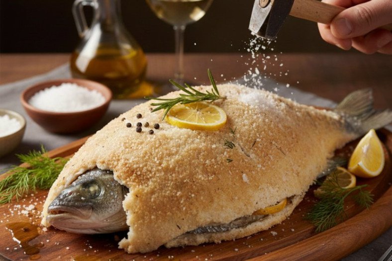 Tuzda Levrek Balığı