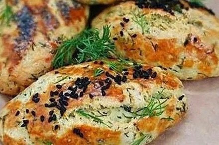 Curd Cheese And Dill Pastry
