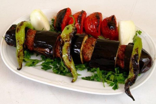 Baked Eggplant Kebab