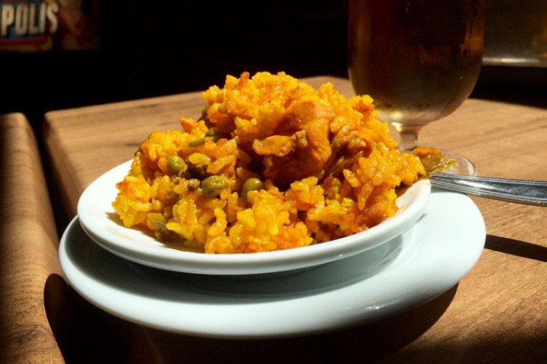Turmeric Rice With Meat