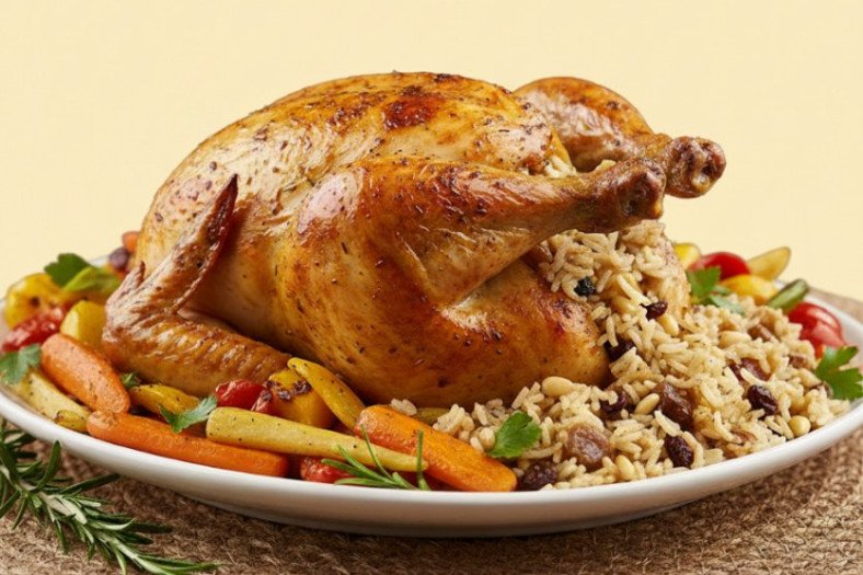 Stuffed Turkey With Rice