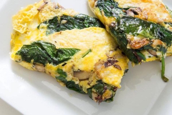 Cheese Green Omelet