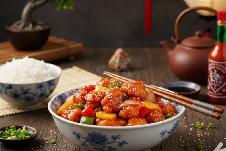 Chicken With Sweet And Sour Sauce