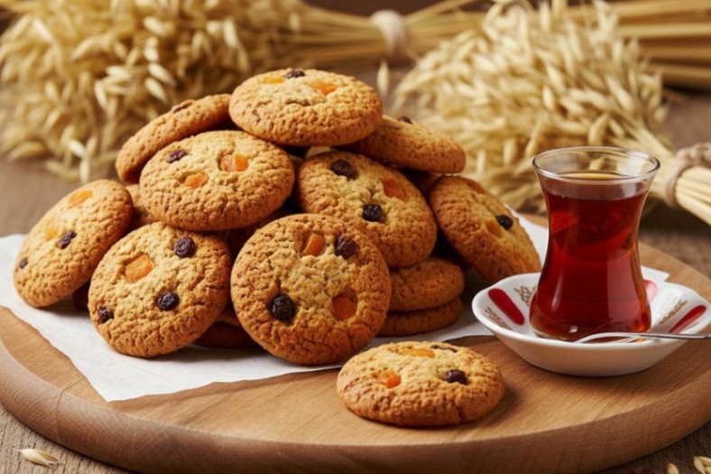 Kuru Meyveli Yulaf Kurabiyesi