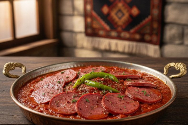 Salami With Tomato Paste