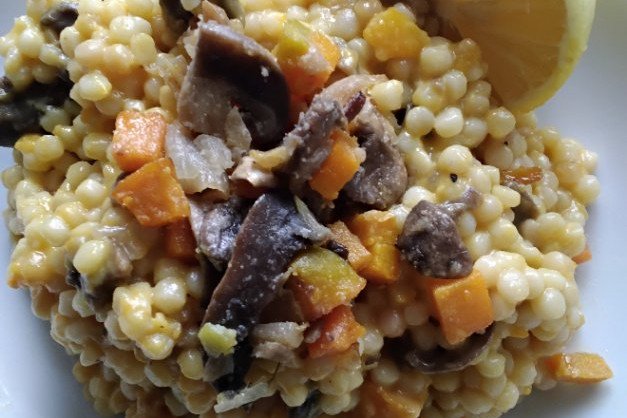 Mushroom Couscous Risotto