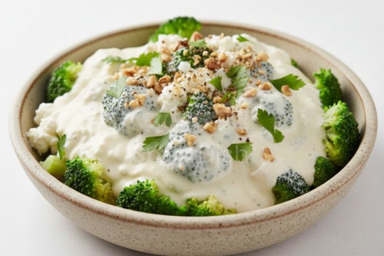 Peynirli Brokoli Salatası